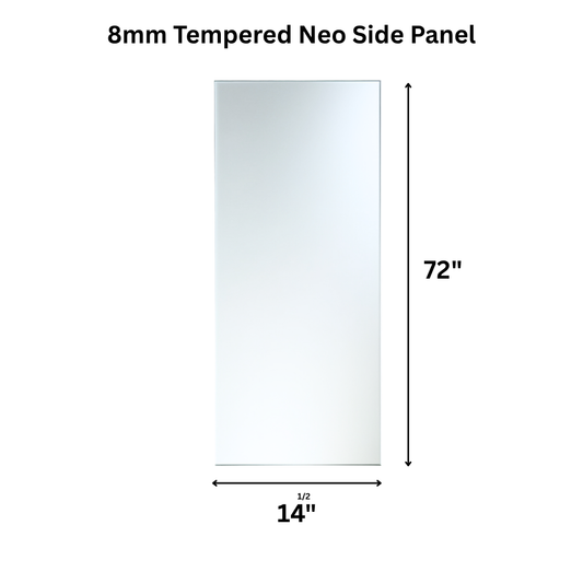 8mm Neo Angle Shower Glass Panel