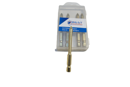 Drill Bit Golden Hexagon