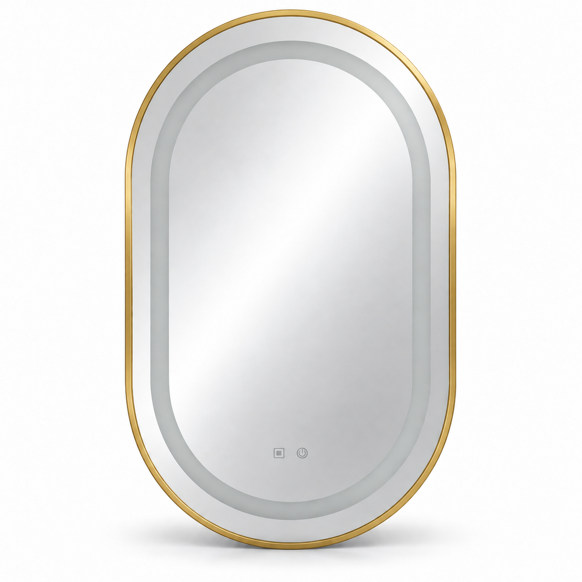 Aluminium Alloy Oval LED Mirror - 24"x36" - ATLD-OLF
