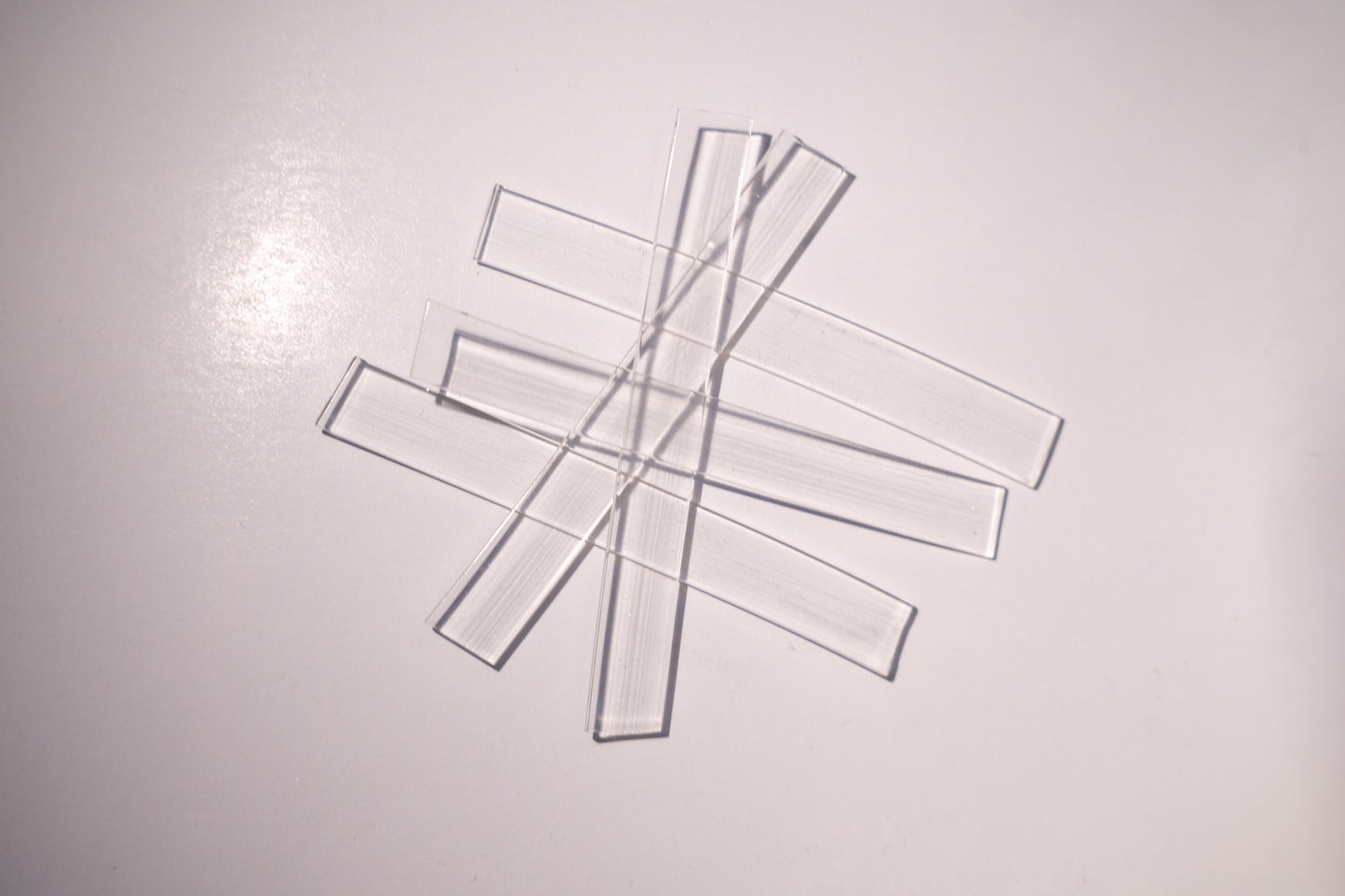Set of Best Glass Parts setting blocks used as spacers or shims, gray plastic construction for precise glass installation.