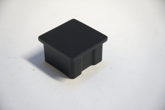 Square handrail end cap from Best Glass Parts, designed for secure finishing of glass railings with a sleek, modern look.