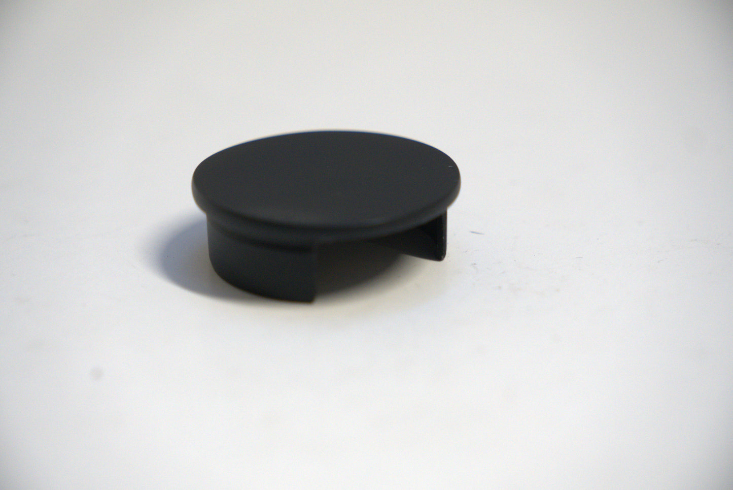 Round end cap for top handrail by Best Glass Parts, designed to fit and cover the end of glass or metal handrails.