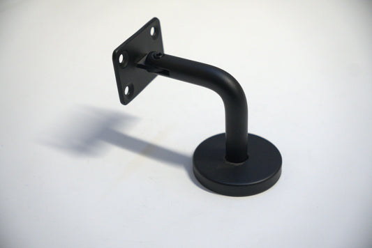 Square wall to handrail bracket by Best Glass Parts, showing a sturdy metal bracket with a sleek finish for glass railing support.