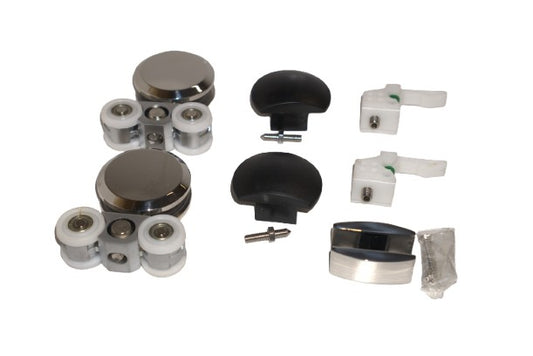 Best Glass Parts barn door header kit with a 9-foot long metal header for sliding barn door installation.