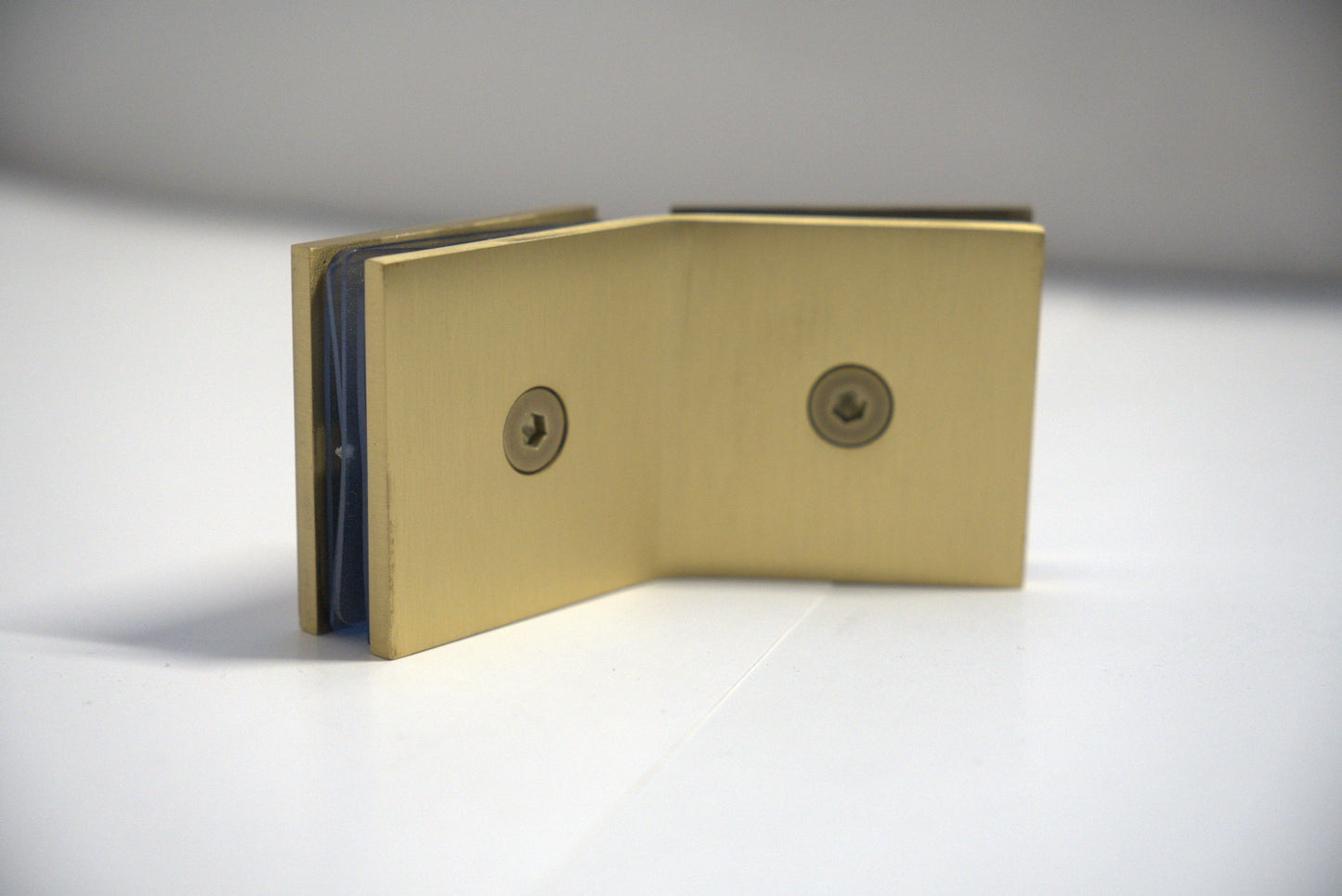 Glass-to-glass clamp 135 from Best Glass Parts showing a stainless steel fitting for securing glass panels.