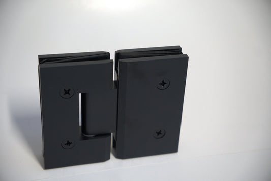 Standard GEN Hinge Glass to Glass 180 by Best Glass Parts, showing the clear hinge designed for glass-to-glass installation.