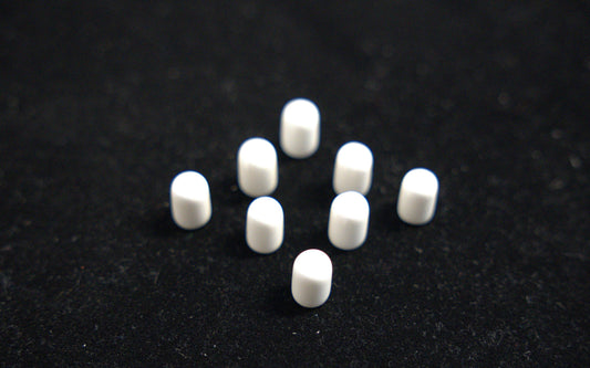 Wire shelving end cap from Best Glass Parts, showing a close-up of the durable plastic cap on the shelving unit.