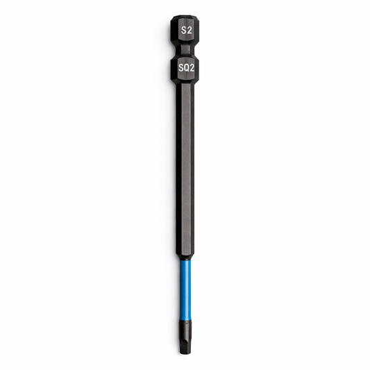 Square impact bits 125mm (5 inch) from Best Glass Parts, featuring a durable metal construction for heavy-duty drilling.