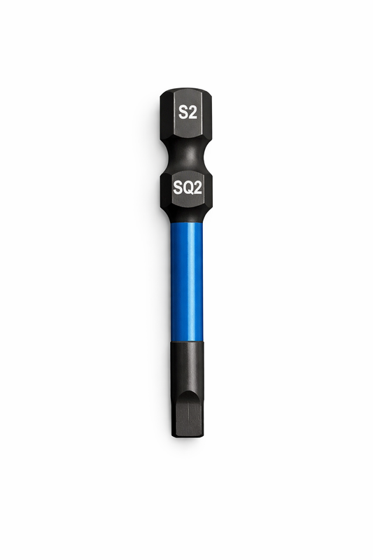 Square impact bit 50mm (2-inch) from Best Glass Parts, showing the durable metal square drive tool for impact drills.