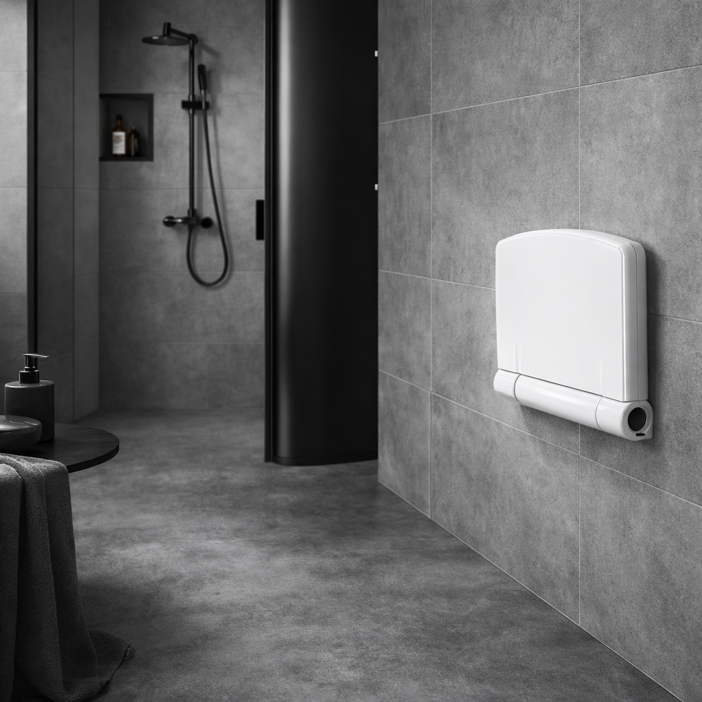 Fold Down Shower Seat Wall Mounted