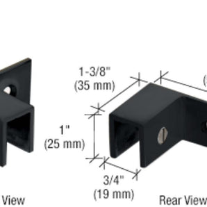 Top Clamp 90 Pair Black