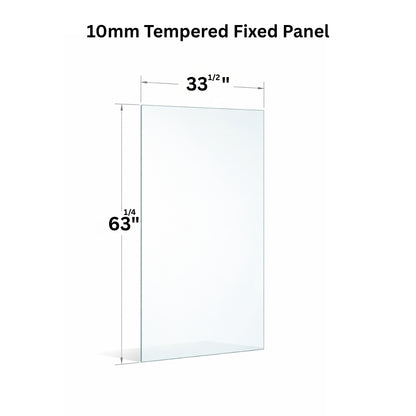 10mm Tempered Glass (3/8)" - Fixed Glass Panel