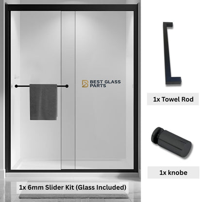 6mm Sliding Shower Door Full Set