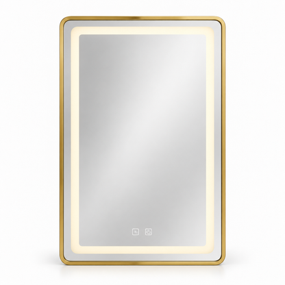 Aluminium Alloy Rectangle LED Mirror - 42"x36" - ATLD-CD
