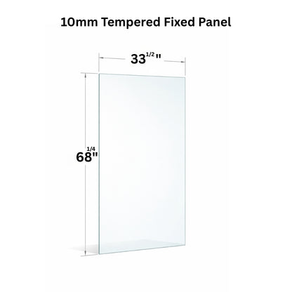 10mm Tempered Glass (3/8)" - Fixed Glass Panel