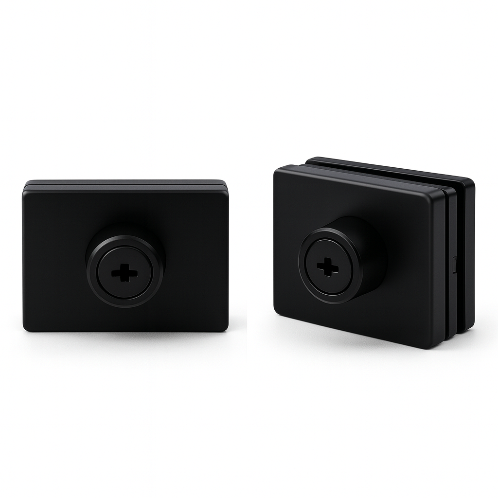 Glass to Glass Lock Square 50x60mm with only Key Hole