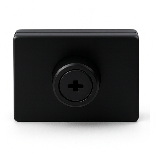 Wall to Glass Lock Square 50x60mm with only Key Hole