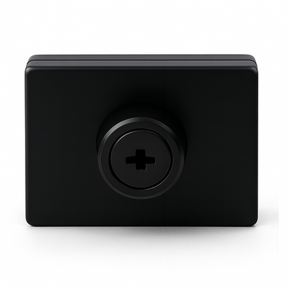 Wall to Glass Lock Square 50x60mm with only Key Hole