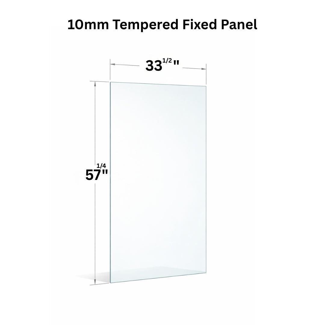 10mm Tempered Glass (3/8)" - Fixed Glass Panel