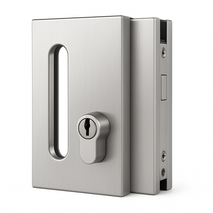 Wall to Glass Sliding Lock Square