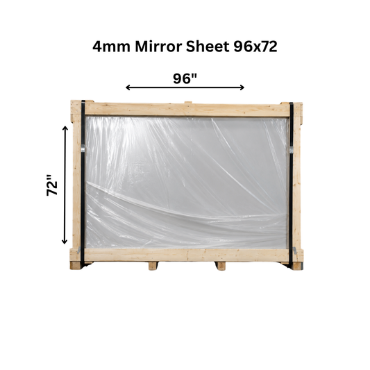 4mm Mirror Sheet 96x72 (Crate) | 40 Sheets