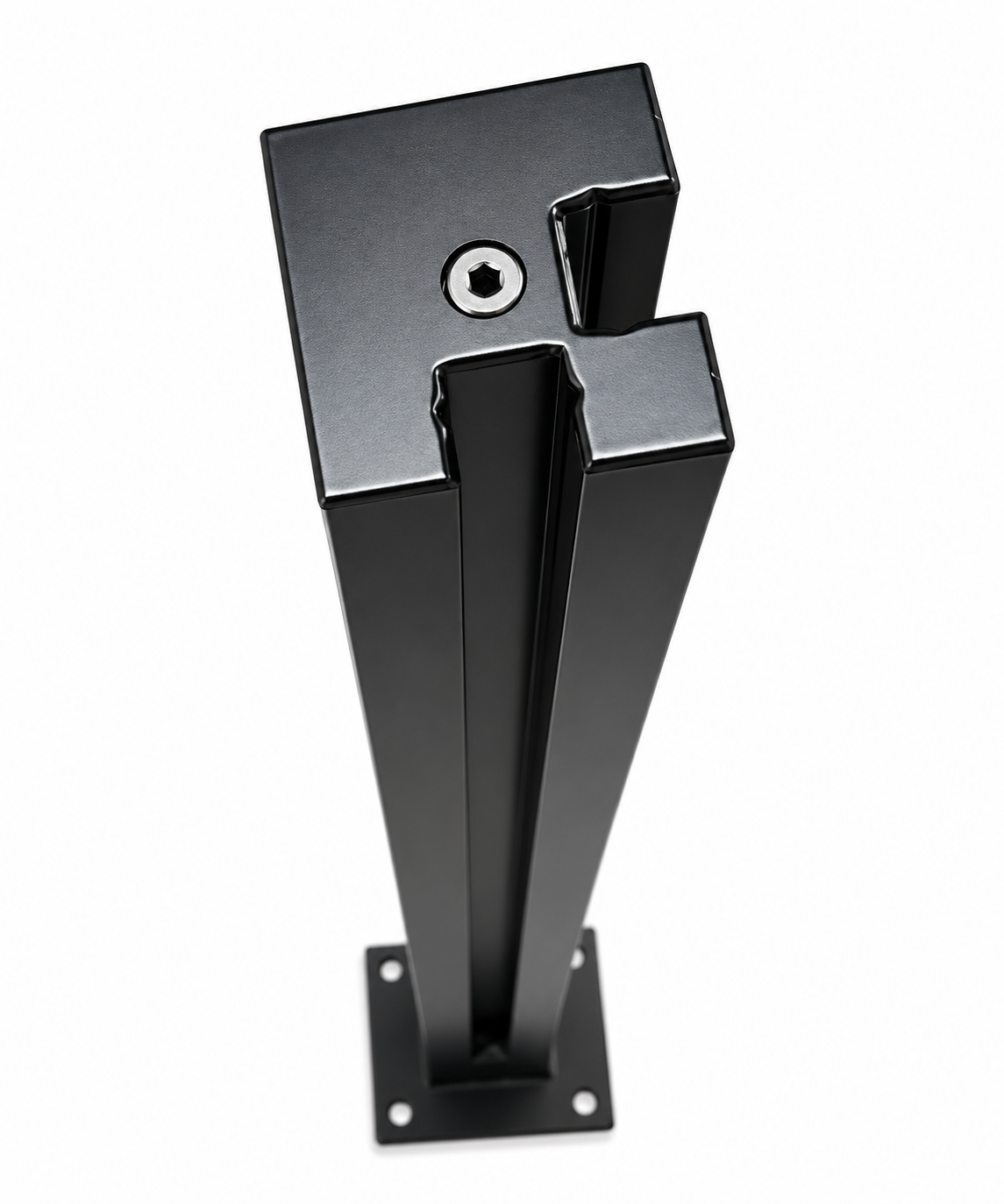 Glass Railing Post System 42" High - Black