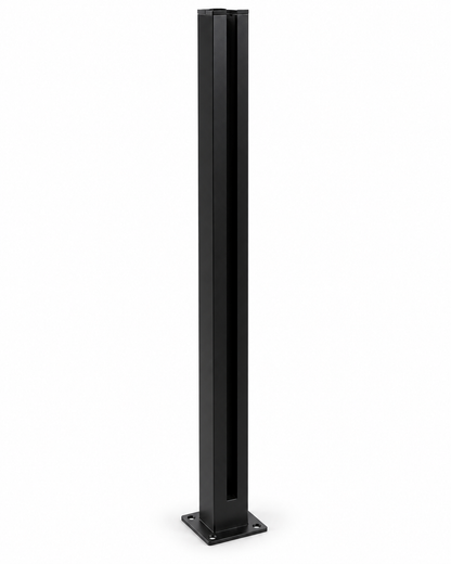 Glass Railing Post System 42" High - Black