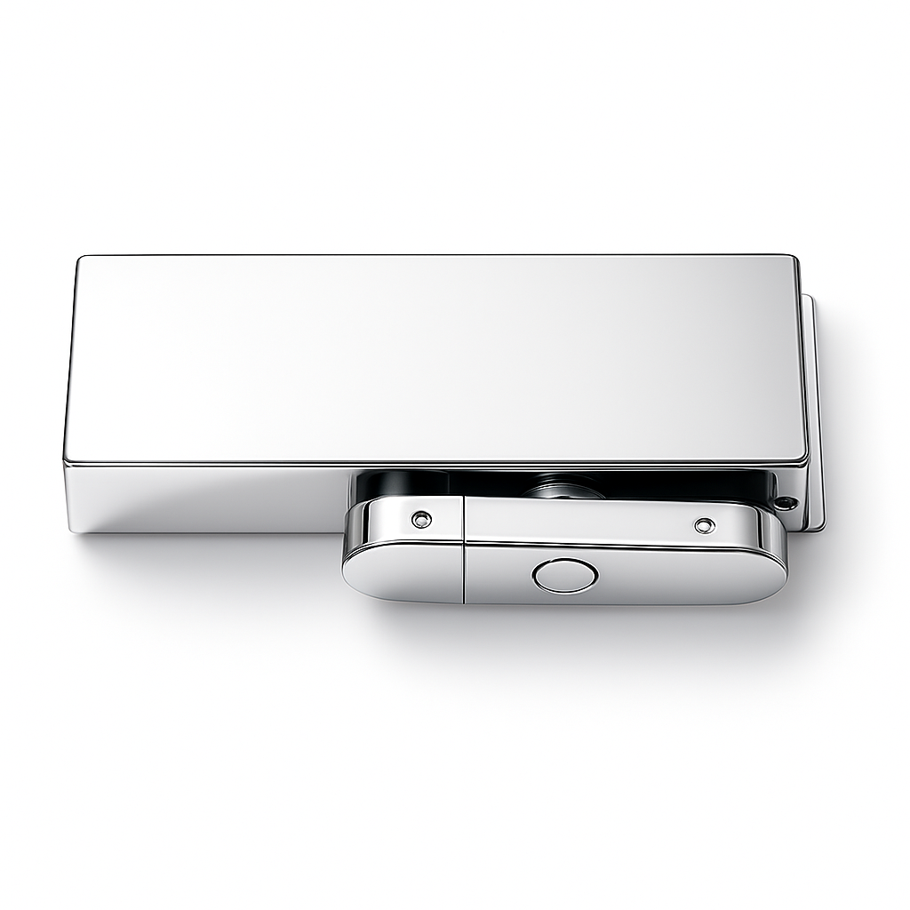 Bottom Floor Hinge Chrome