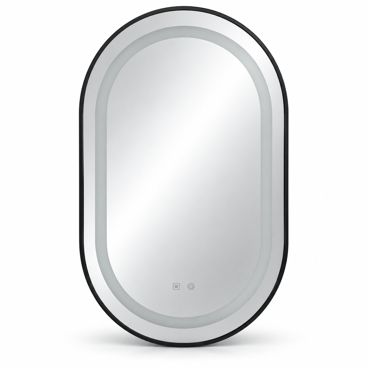 Aluminium Alloy Oval LED Mirror - 24"x36" - ATLD-OLF