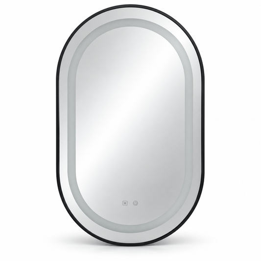 Aluminium Alloy Oval LED Mirror - 24"x36" - ATLD-OLF