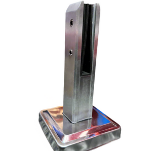 Railing Glass Spigot End to Glass 90*