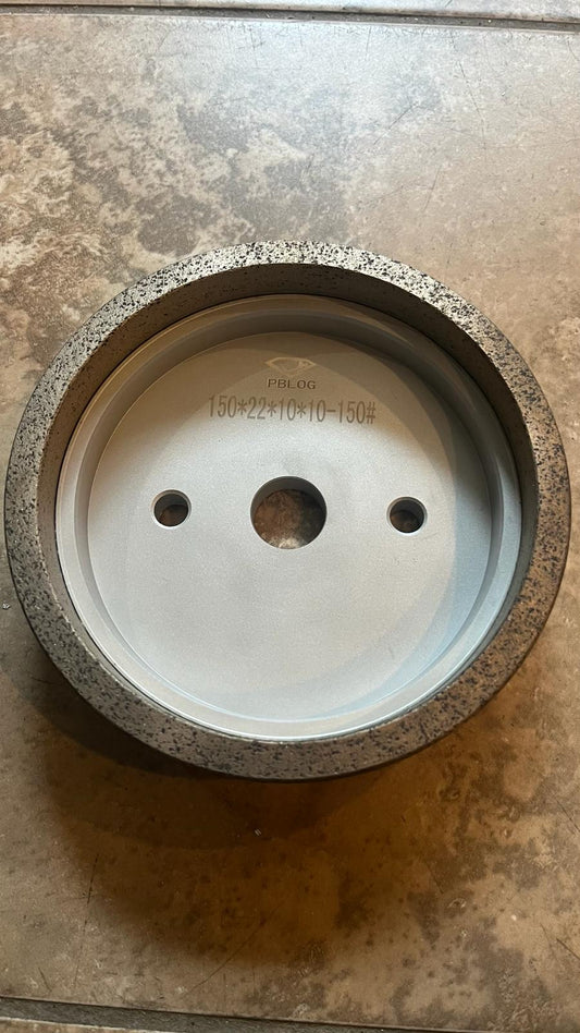 Diamond wheel from Best Glass Parts, showing a close-up of the industrial grinding wheel with diamond abrasive surface.