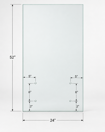 12mm tempered glass standoff railing fitting from Best Glass Parts, showing the polished chrome finish and mounting hardware.