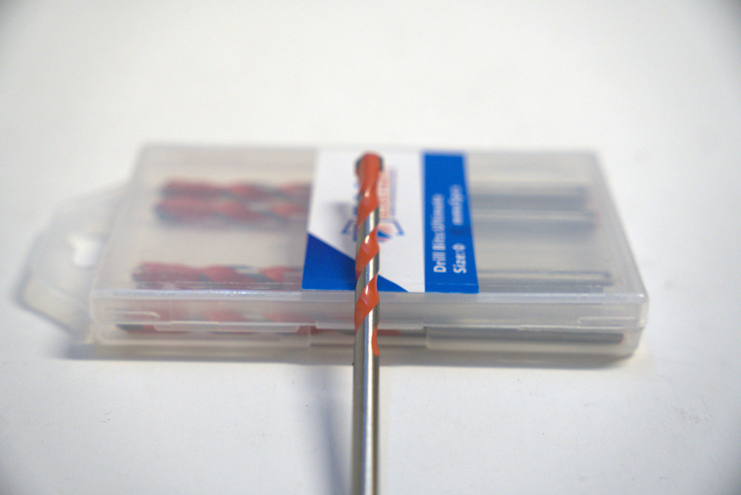 Red Ultimate Drill Bit by Best Glass Parts, designed for precision glass drilling, shown in a close-up image.