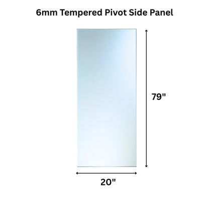 Clear 6mm tempered glass fixed panel by Best Glass Parts, showcasing smooth edges and transparent surface for modern interiors.