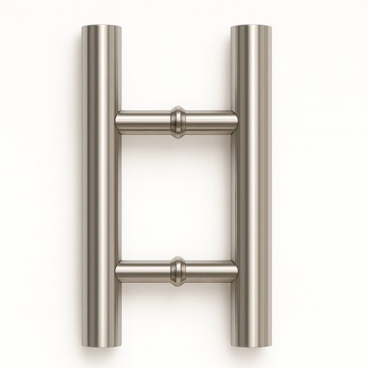 Best Glass Parts Pull Handle H Round, sleek glass door handle with a polished finish for modern cabinetry or glass doors.