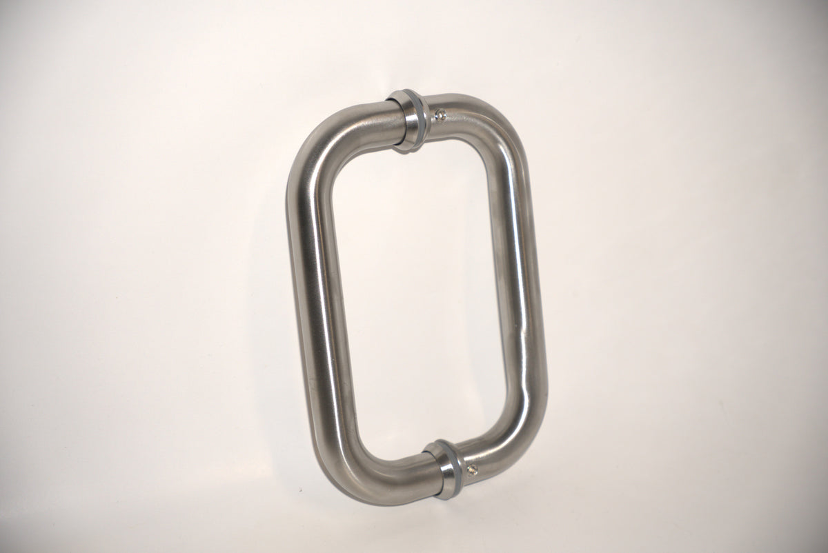 Chrome round pull handle by Best Glass Parts, featuring a sleek, polished surface suitable for glass doors or cabinets.