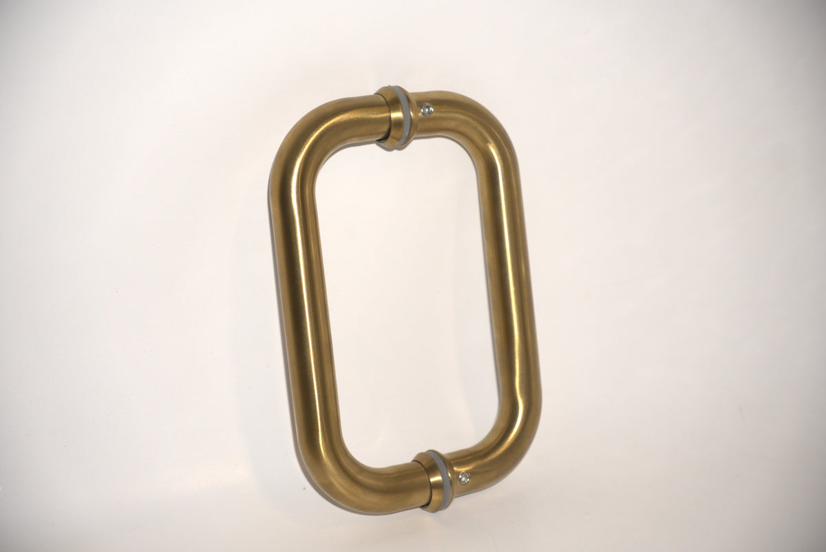 Chrome round pull handle from Best Glass Parts, showing its sleek, polished finish and sturdy round design for glass cabinet doors.