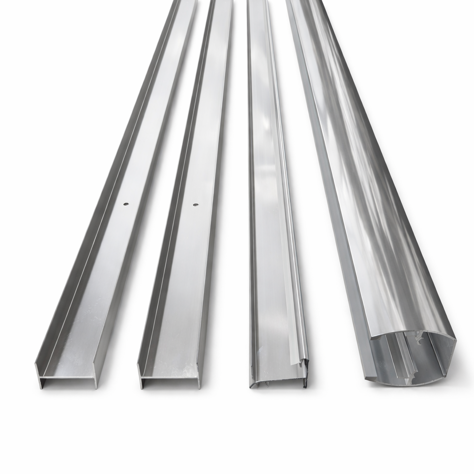 Chrome 6mm shower slider kit from Best Glass Parts, includes adjustable sliding door hardware for glass shower enclosures.