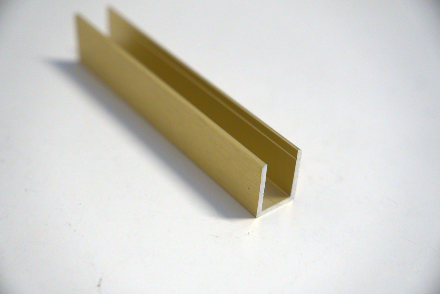 U Channel 3/4 inch by 40 inches long from Best Glass Parts, showing a clear metal U-shaped support bracket.