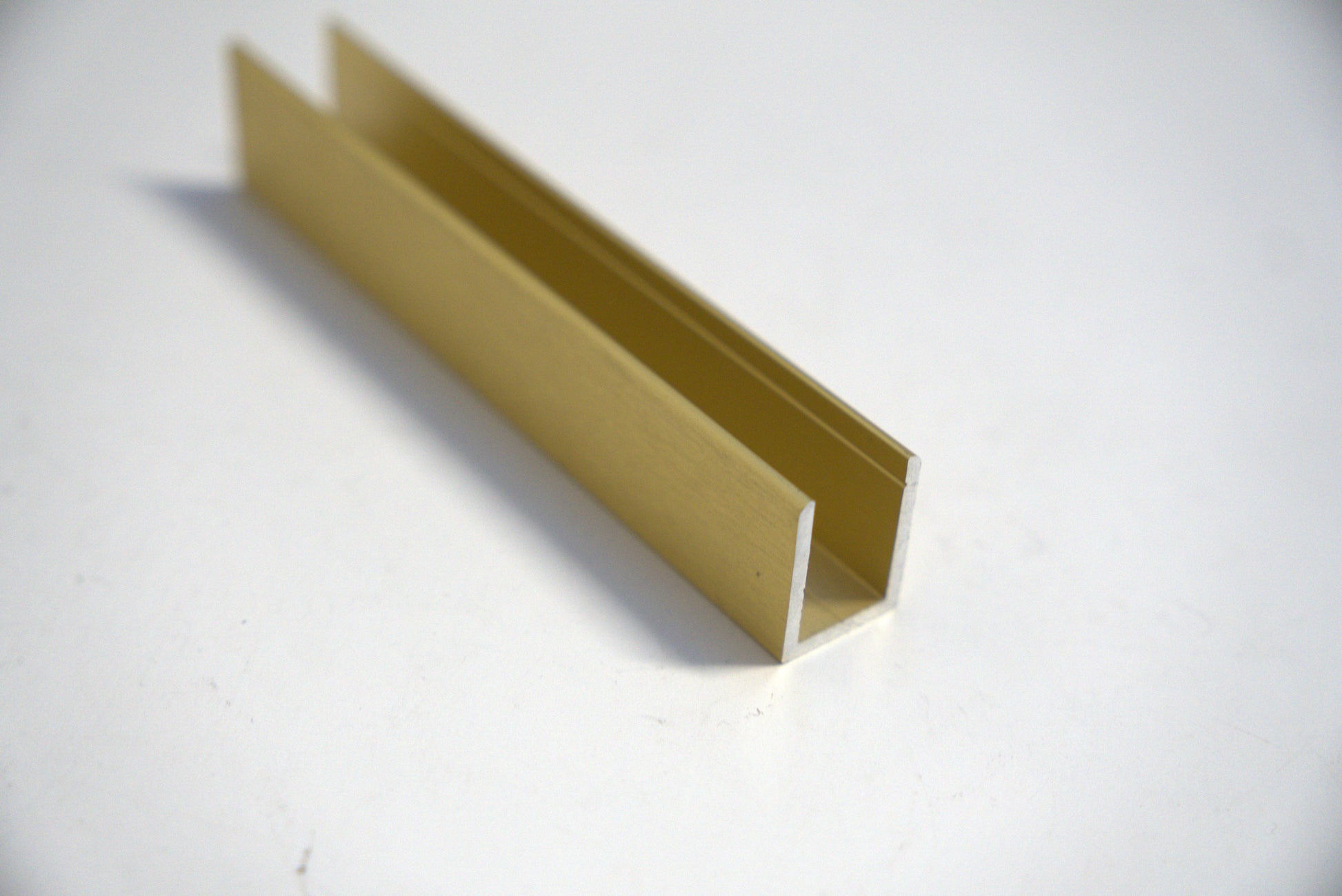 U Channel 3/4 inch by 40 inches long from Best Glass Parts, showing a clear metal U-shaped support bracket.