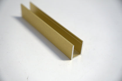 U Channel 3/4 inch by 40 inches long from Best Glass Parts, showing a clear metal U-shaped support bracket.
