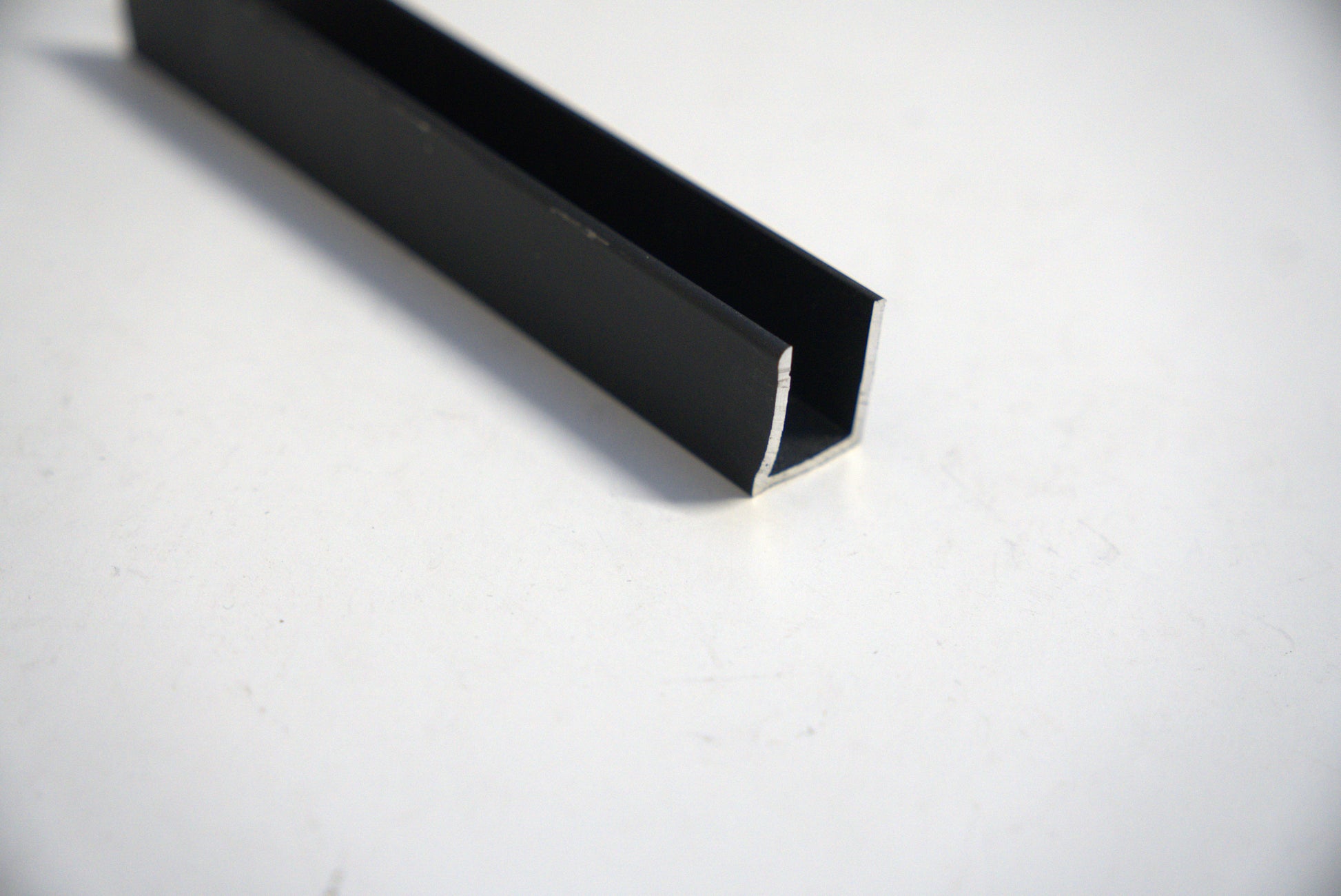 U channel 3/4 inch, 40-inch length from Best Glass Parts, showing the metal channel with smooth edges and a U-shaped profile.