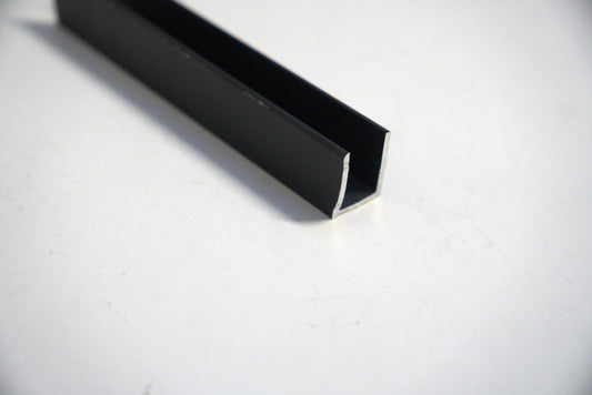 Chrome U channel, 3/4 inch by 96 inches long, from Best Glass Parts, designed for glass or framing applications.