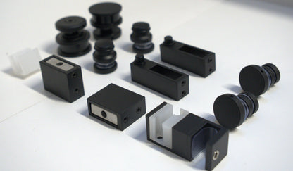 Chrome Skyline Roller Kit by Best Glass Parts with 8-10mm rollers, designed for glass doors or panels.