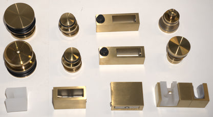 Chrome Skyline Roller Kit by Best Glass Parts with 8-10mm rollers for glass doors and windows.