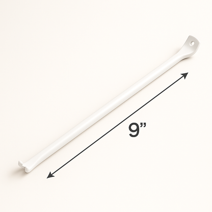 Best Glass Parts 9-inch wire shelving support braces for sturdy shelf installation and support in storage units.