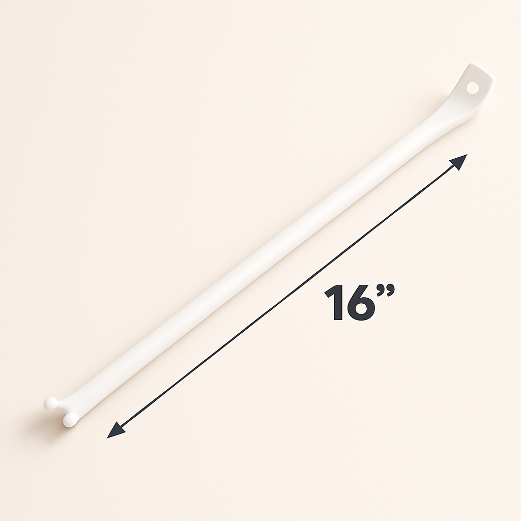 16-inch wire shelving support braces by Best Glass Parts, sturdy metal brackets for secure shelf installation.