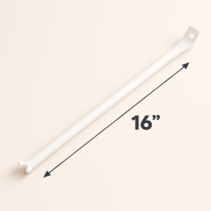 16-inch wire shelving support braces by Best Glass Parts, sturdy metal brackets for secure shelf installation.