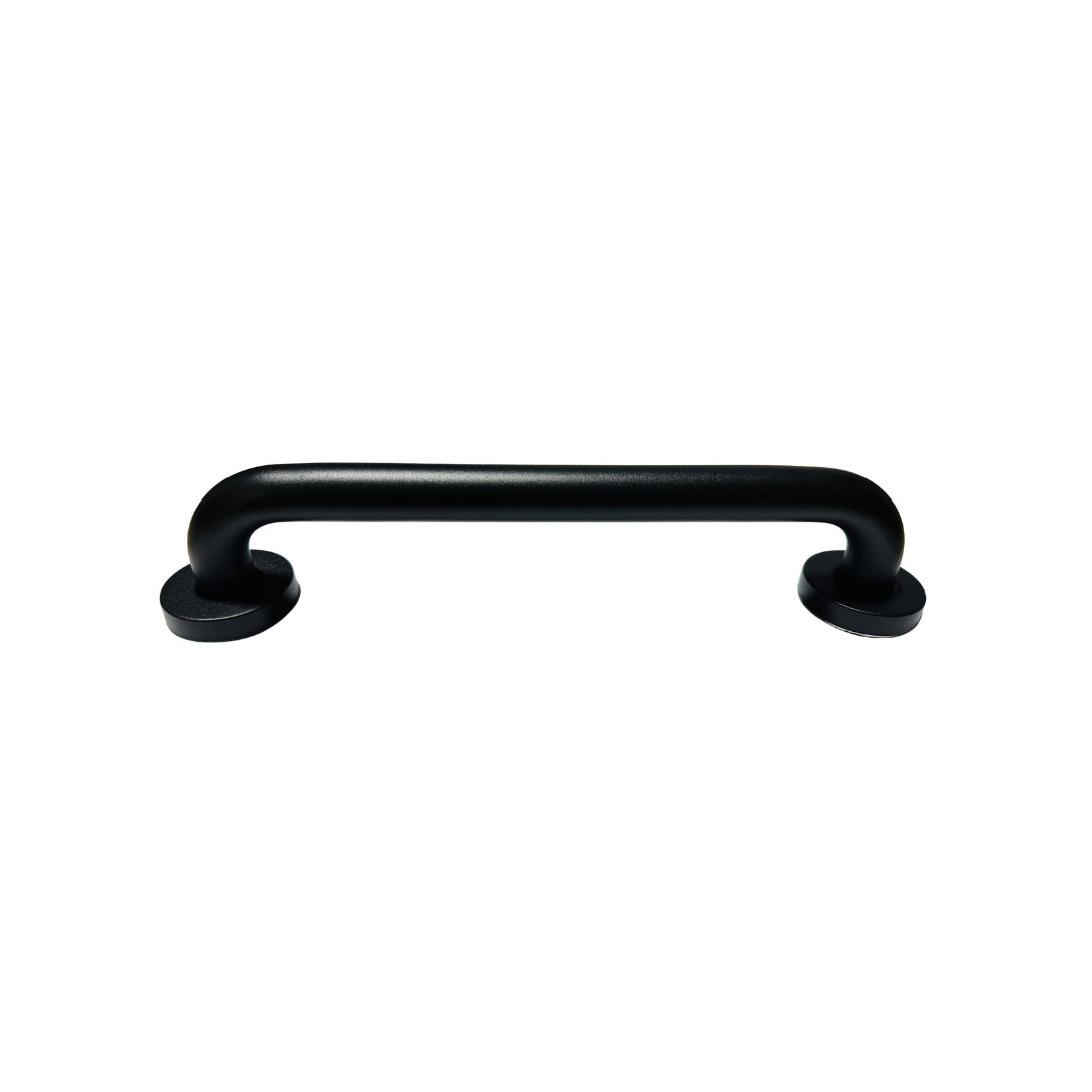 Black grab bar from Best Glass Parts, wall-mounted safety handle for bathroom or shower assistance.